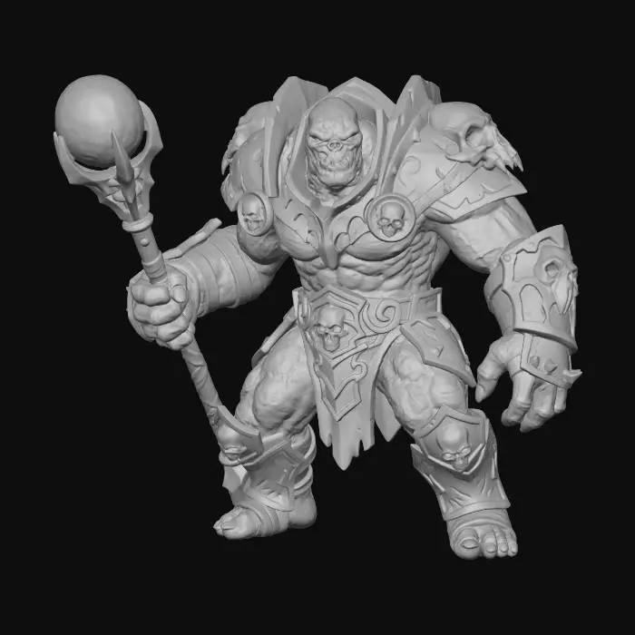 3D model for Stone Guardian Sorcerer