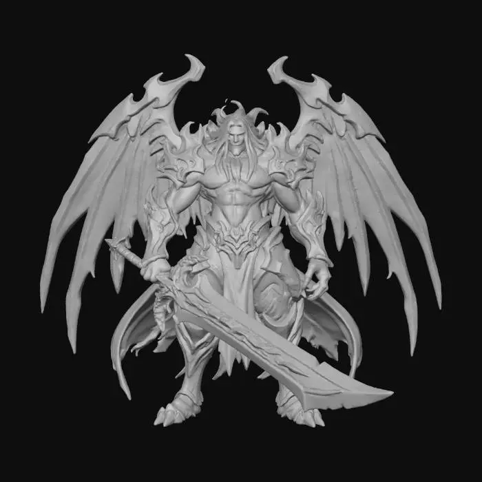 3D model for Aatrox, the Darkin Blade (default skin)