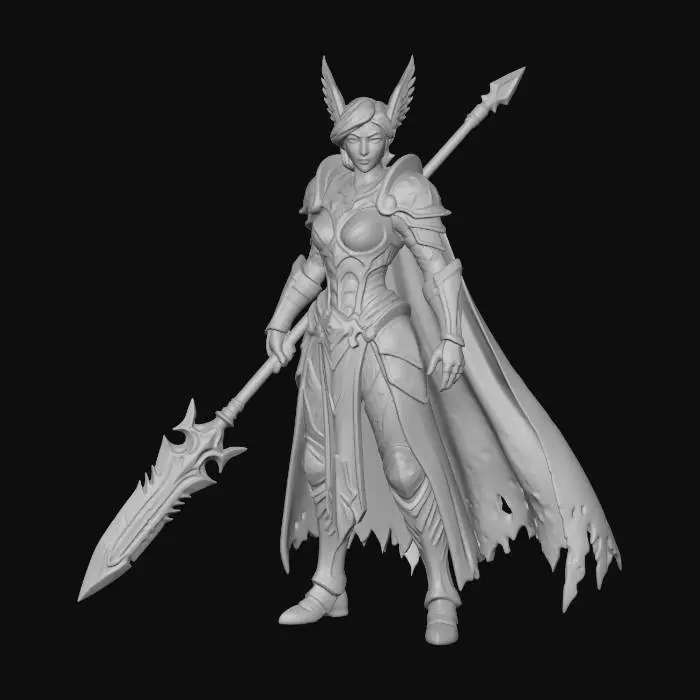 3D model for Warrior of the Shadows