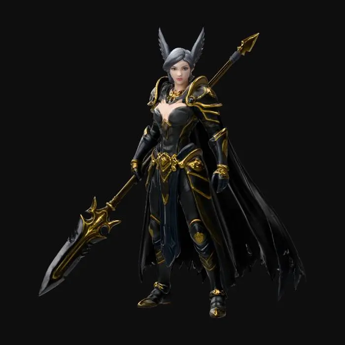 3D model for Warrior of the Shadows