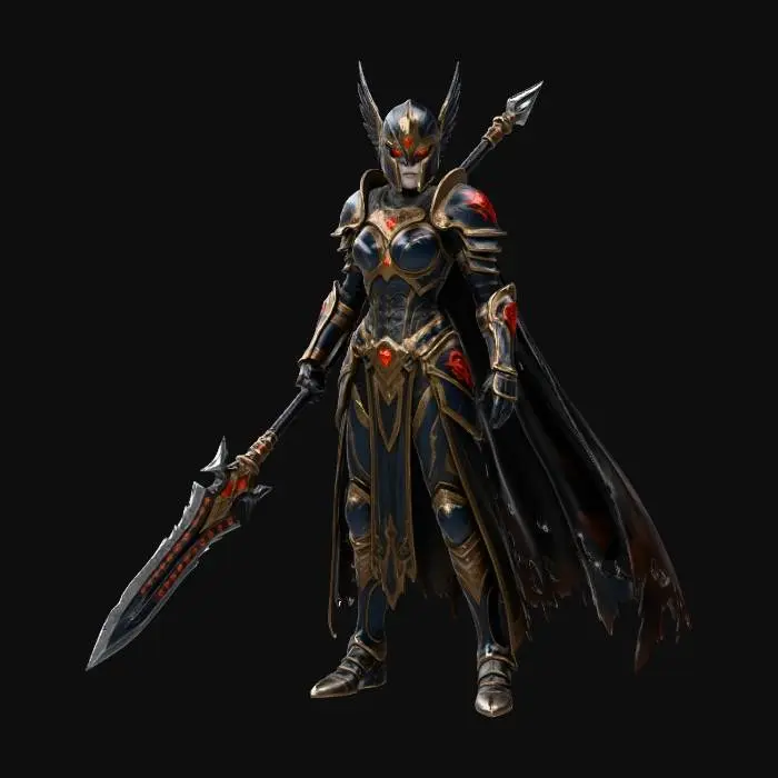 3D model for Warrior of the Shadows