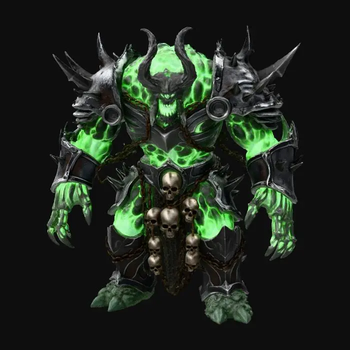 3D model for Infernal golem colossus of radioactive dispense,