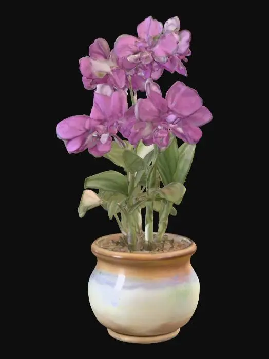 3D model for Purple Orchid Pot