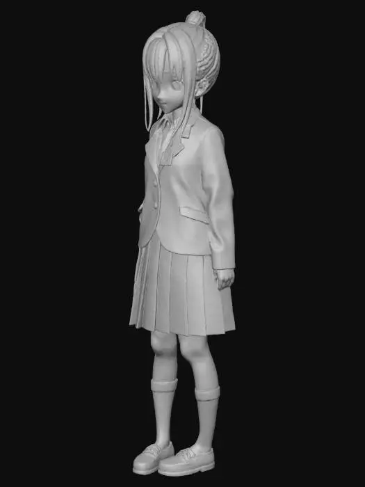 3D model for A very cute Japanese anime JK girl.