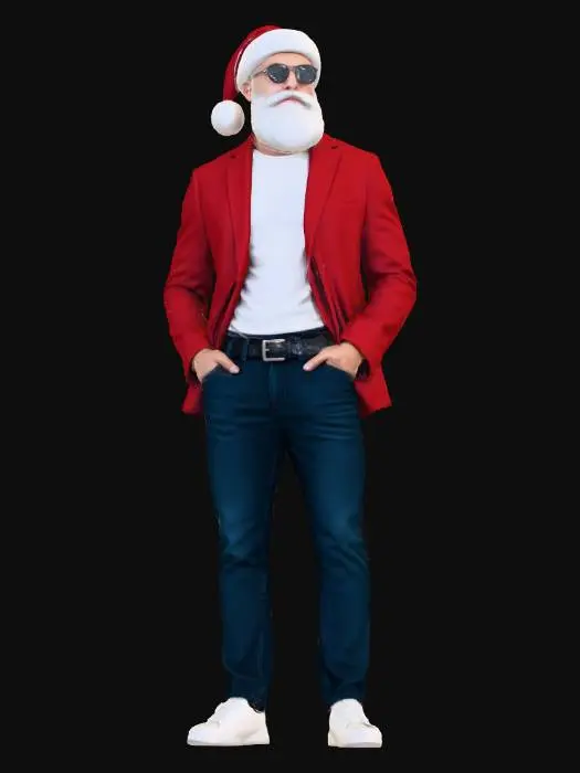 3D model for Cool Santa Claus