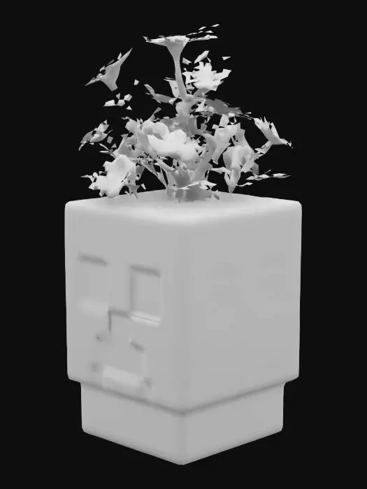 3D model for doniczka na kwiaty przypominająca creepera z minecraft. model do wydruku 3d