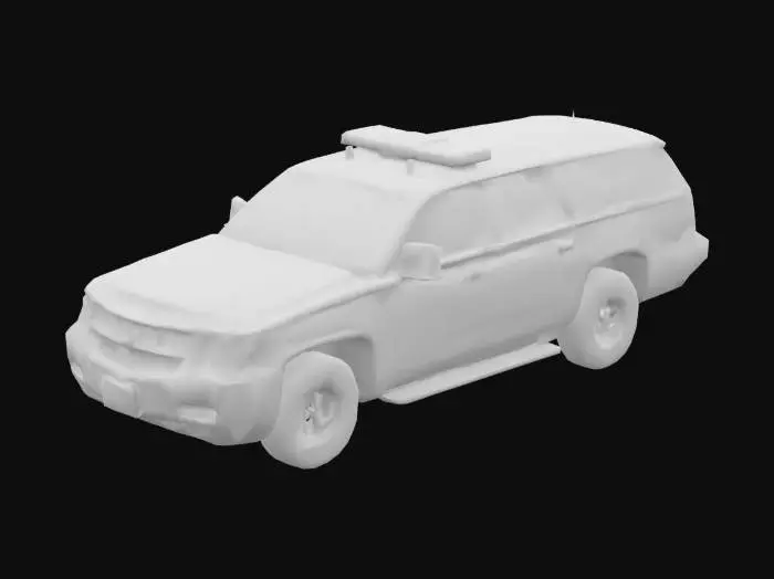3D model for Cheverolet suburban police car