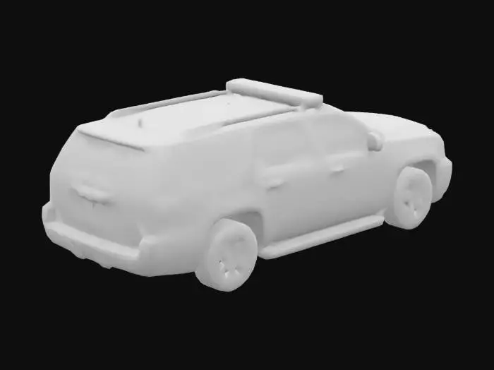 3D model for Cheverolet suburban police car