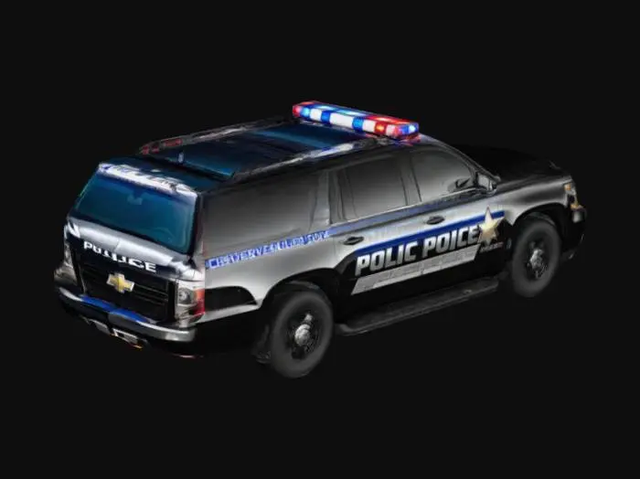 3D model for Cheverolet suburban police car