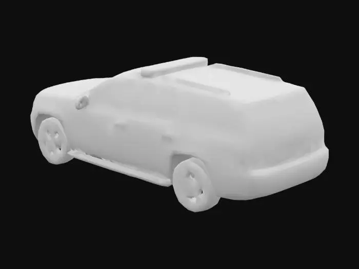3D model for Cheverolet suburban police car