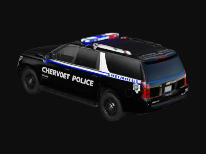 3D model for Cheverolet suburban police car