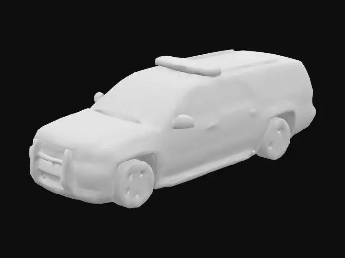 3D model for Cheverolet suburban police car