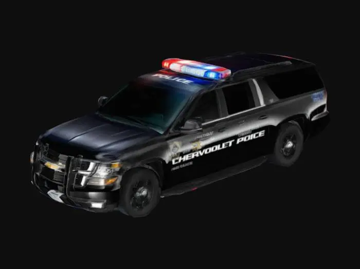 3D model for Cheverolet suburban police car
