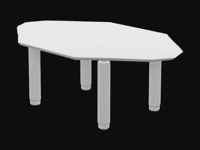 3D model for Vaporwave Style Table