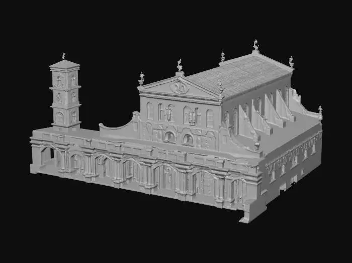 3D model for Romanesque Cathedral Sketch