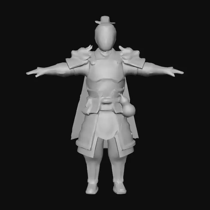 3D model for Emerald Dragon Warden