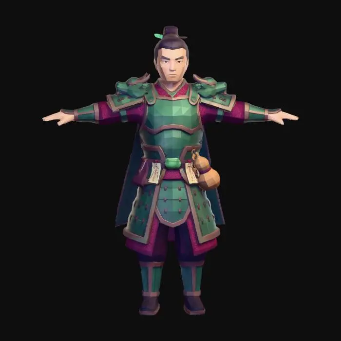 3D model for Emerald Dragon Warden