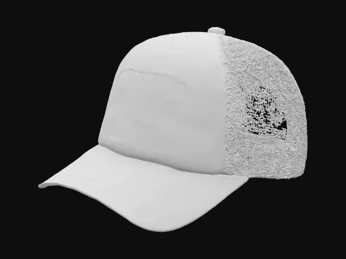 3D model for Pink and Black Trucker Hat