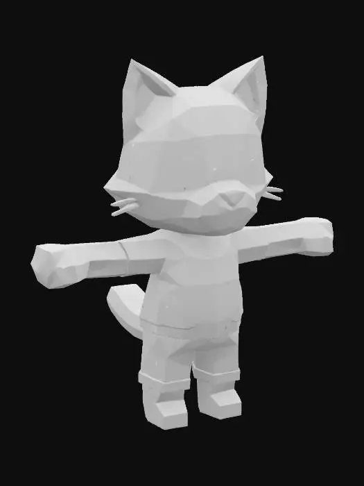 3D model for Adventurous Cat