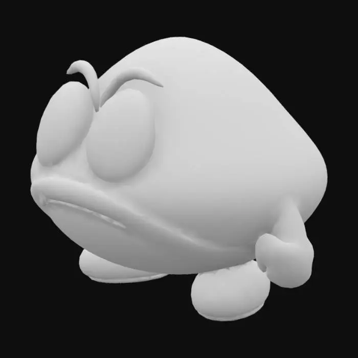 3D model for brown enemy goomba from super mario galaxy Wii