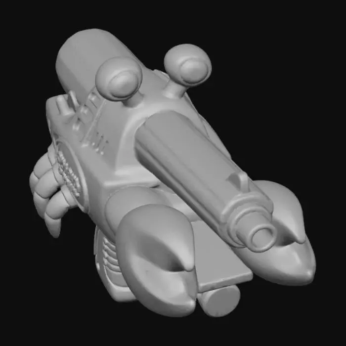 3D model for Crabby Streamer squirt gun
Shaped like a crab with its claws as dual barrels.