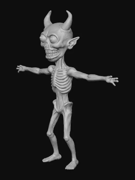 3D model for The Wicked Demon