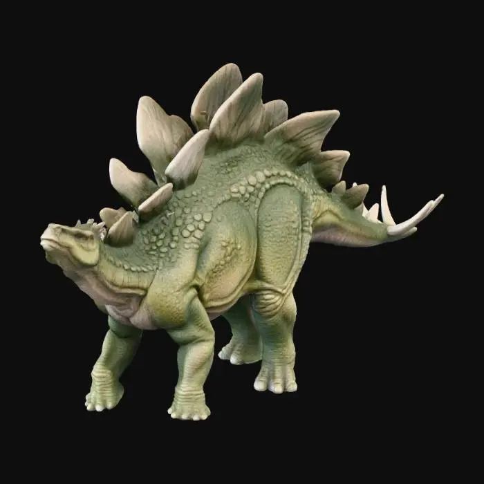 3D model for Quiero una figura de Stegosaurio, que se vea muy real, que me permita modelarla para imprimir en 3D