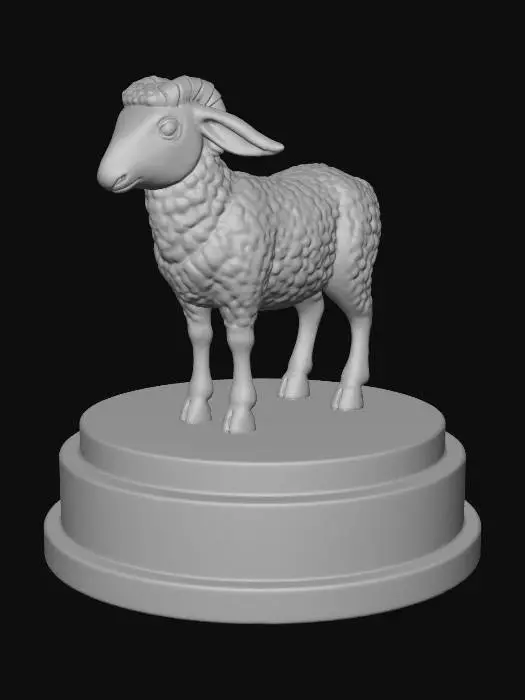 3D model for Golden Sheep Trophy