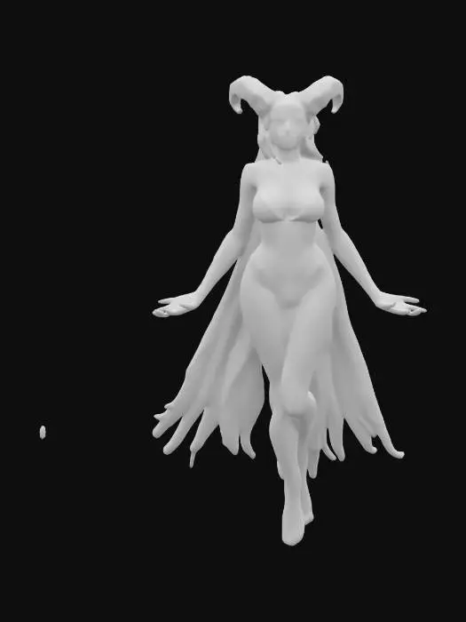 3D model for female supernatural queen elemental, her entire body levitates in the air and radiates energy, a bright glow comes out from behind her back, her body is alabaster white, highly detailed beautiful face, extremely details, high resolution texture, epic stance, #women#