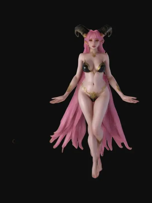 3D model for female supernatural queen elemental, her entire body levitates in the air and radiates energy, a bright glow comes out from behind her back, her body is alabaster white, highly detailed beautiful face, extremely details, high resolution texture, epic stance, #women#