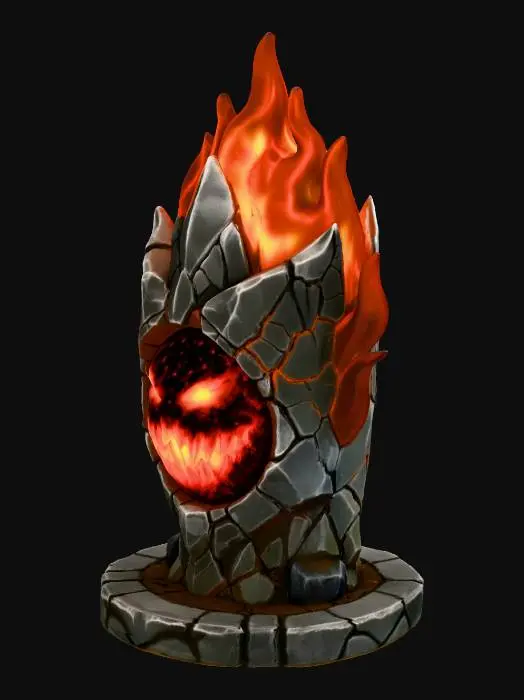 3D model for blaze totem