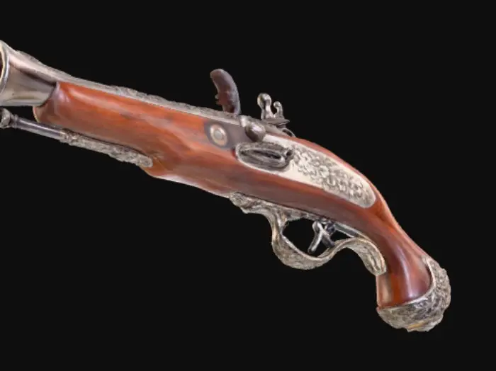 3D model for Antique Flintlock Pistol