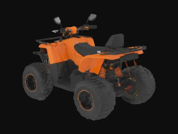 3D model for ATV car in the beach