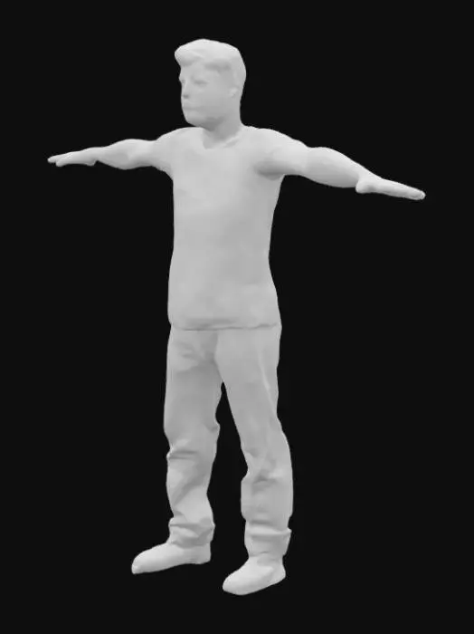 3D model for T-Pose Stance