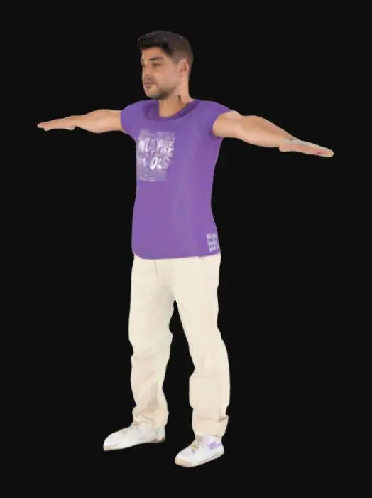 3D model for T-Pose Stance
