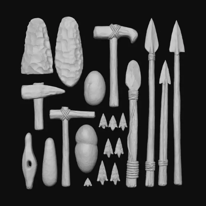 3D model for Stone Age Tools Collection