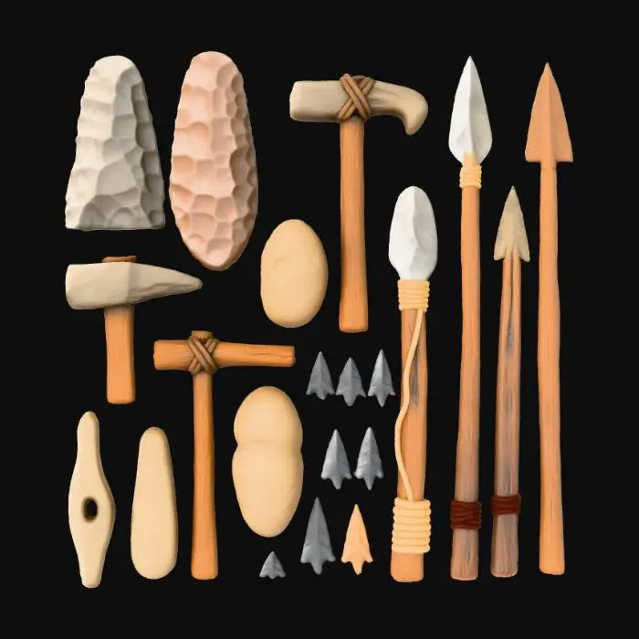 3D model for Stone Age Tools Collection