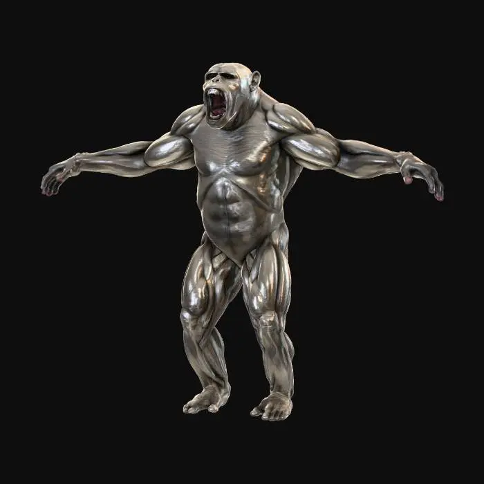 3D model for Chimpanzee Anatomy Sculpture