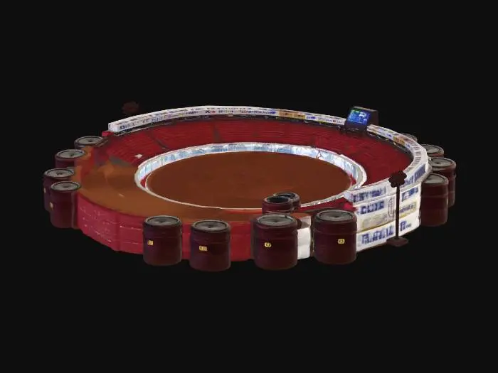 3D model for rodeo arena