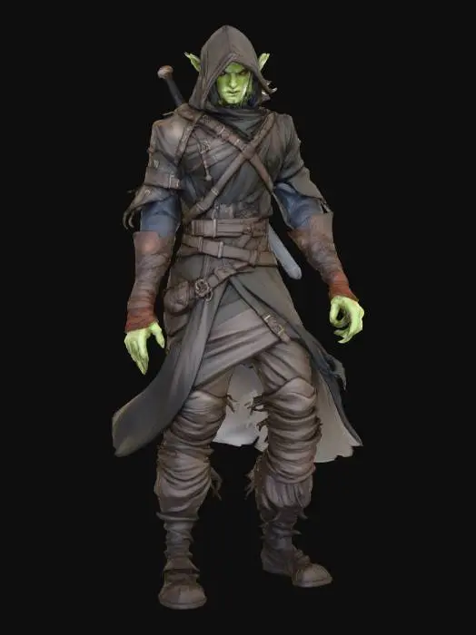 3D model for Goblin Rogue
