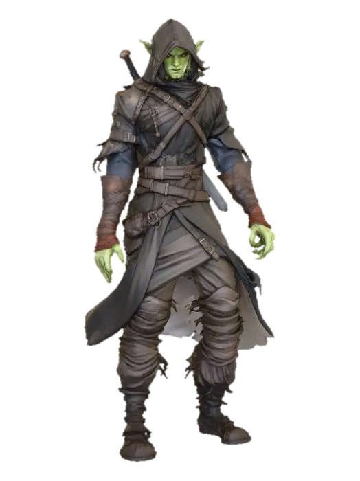 Goblin Rogue - Thief 3D model, vytvořený pomocí AI