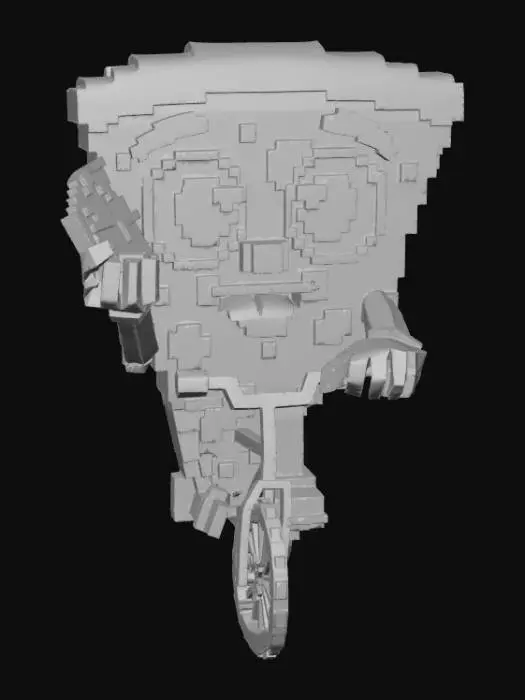 3D model for Pixel Pizza Pal on a Bike