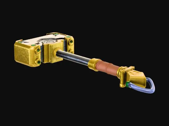 3D model for Golden Warhammer