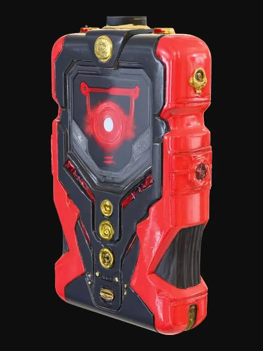 3D model for POWER RANGERS MORPHER AND THE POWER COIN FITS INSIDE THE MOPHER 

