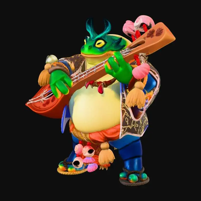 3D model for Frog Minstrel