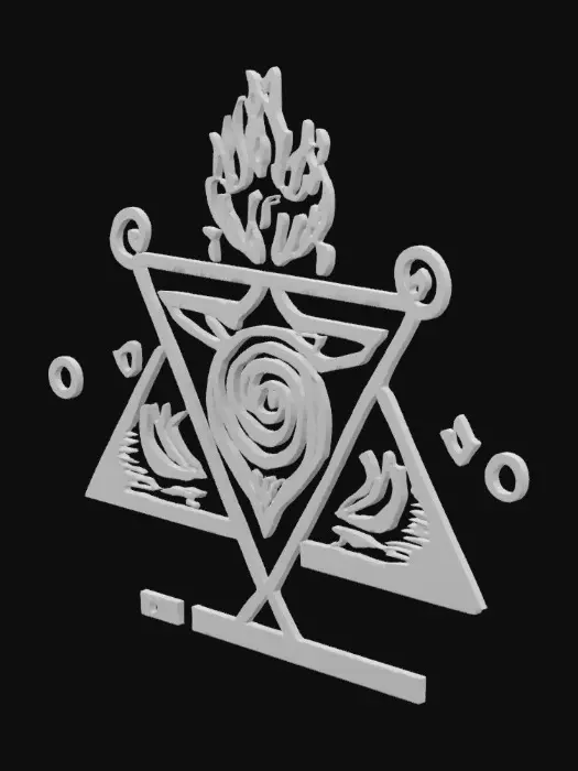 3D model for Mystic Flame Mandala