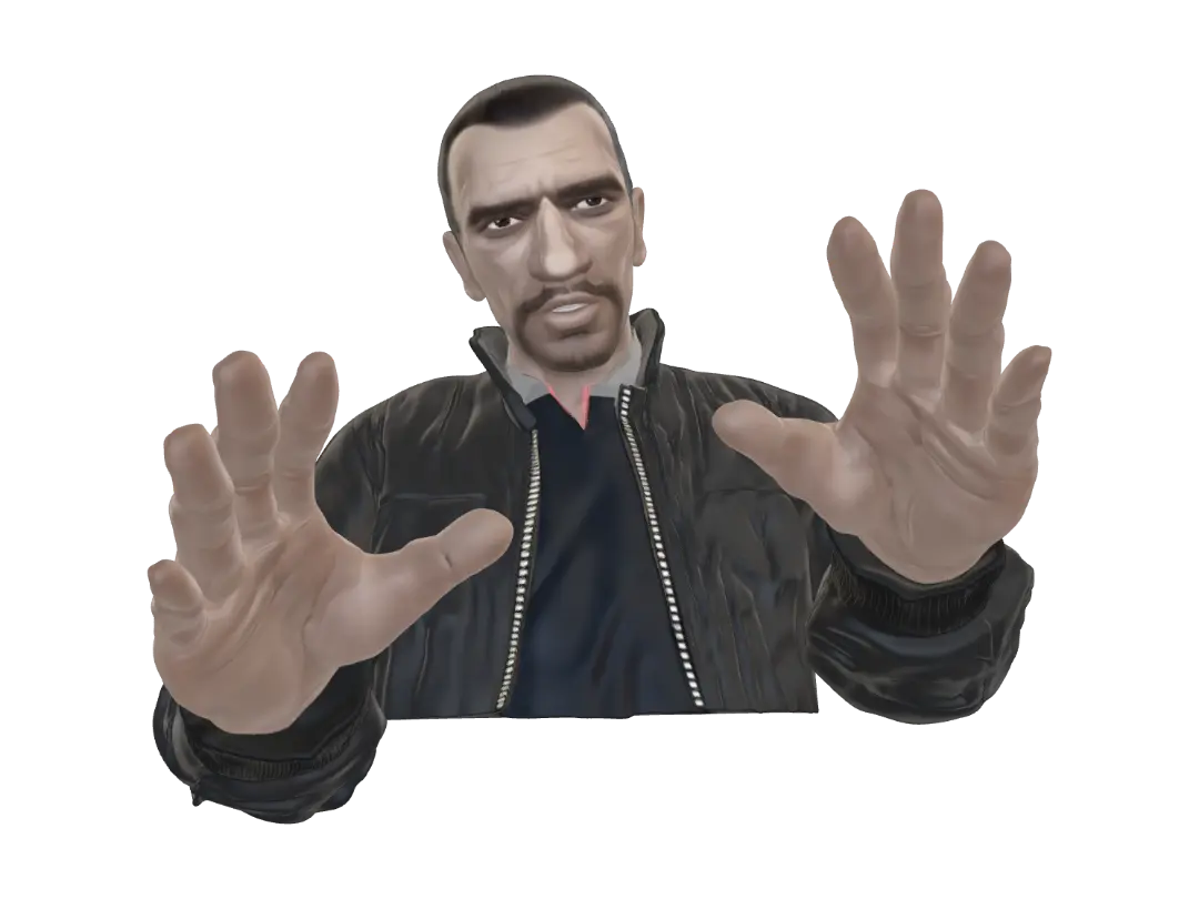 нико белик - Standoff 3D model, vytvořený pomocí AI