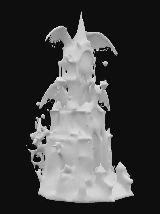 3D model for Gothic Clocktower Fortress