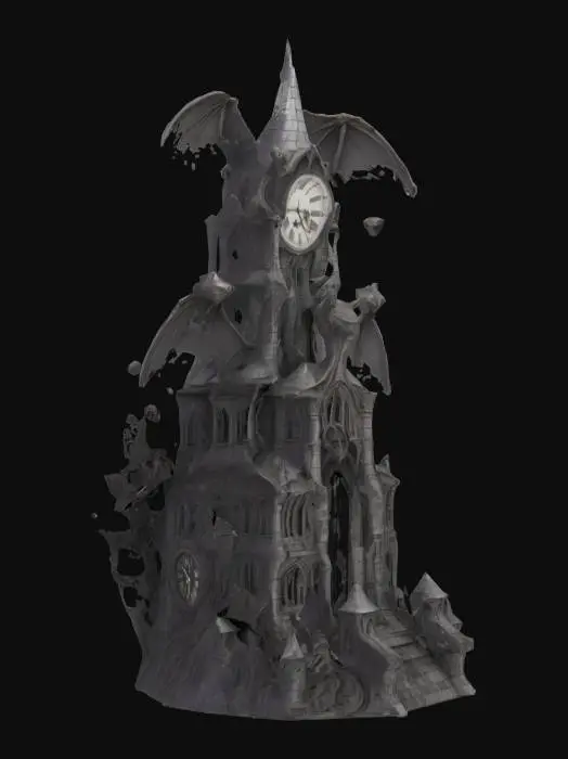 3D model for Gothic Clocktower Fortress
