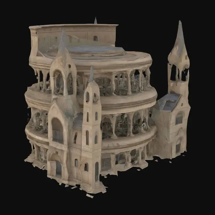 3D model for Gothic Colosseum Fusion